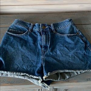 Roxy high waist denim shorts